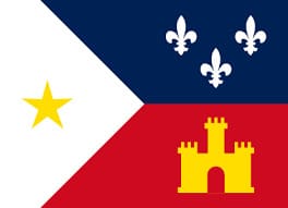 A flag of the acadian region of france.