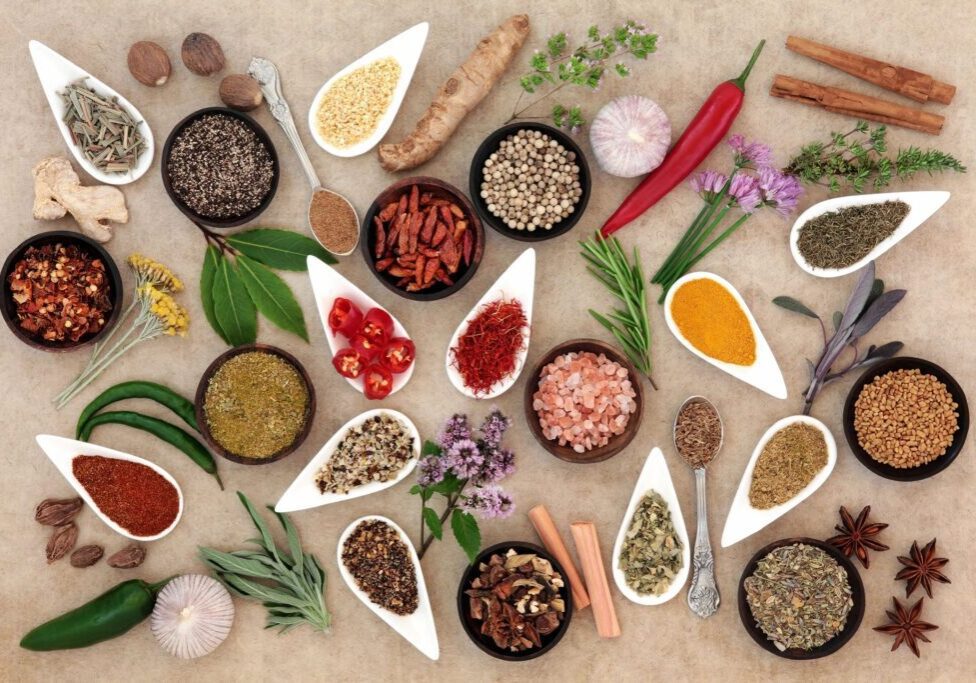 A table topped with lots of different types of food.